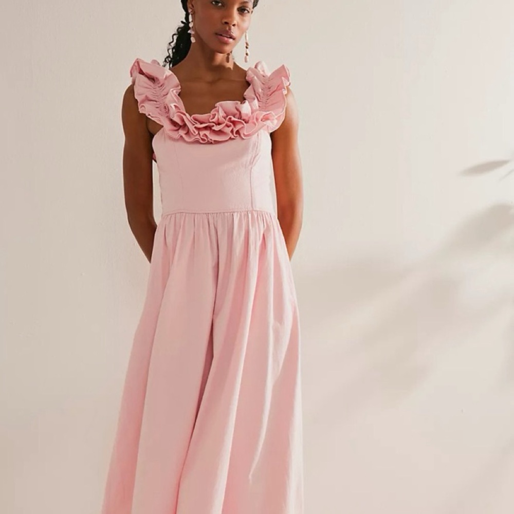 Free People Endless Summer Ruffle It Up Dress size Large